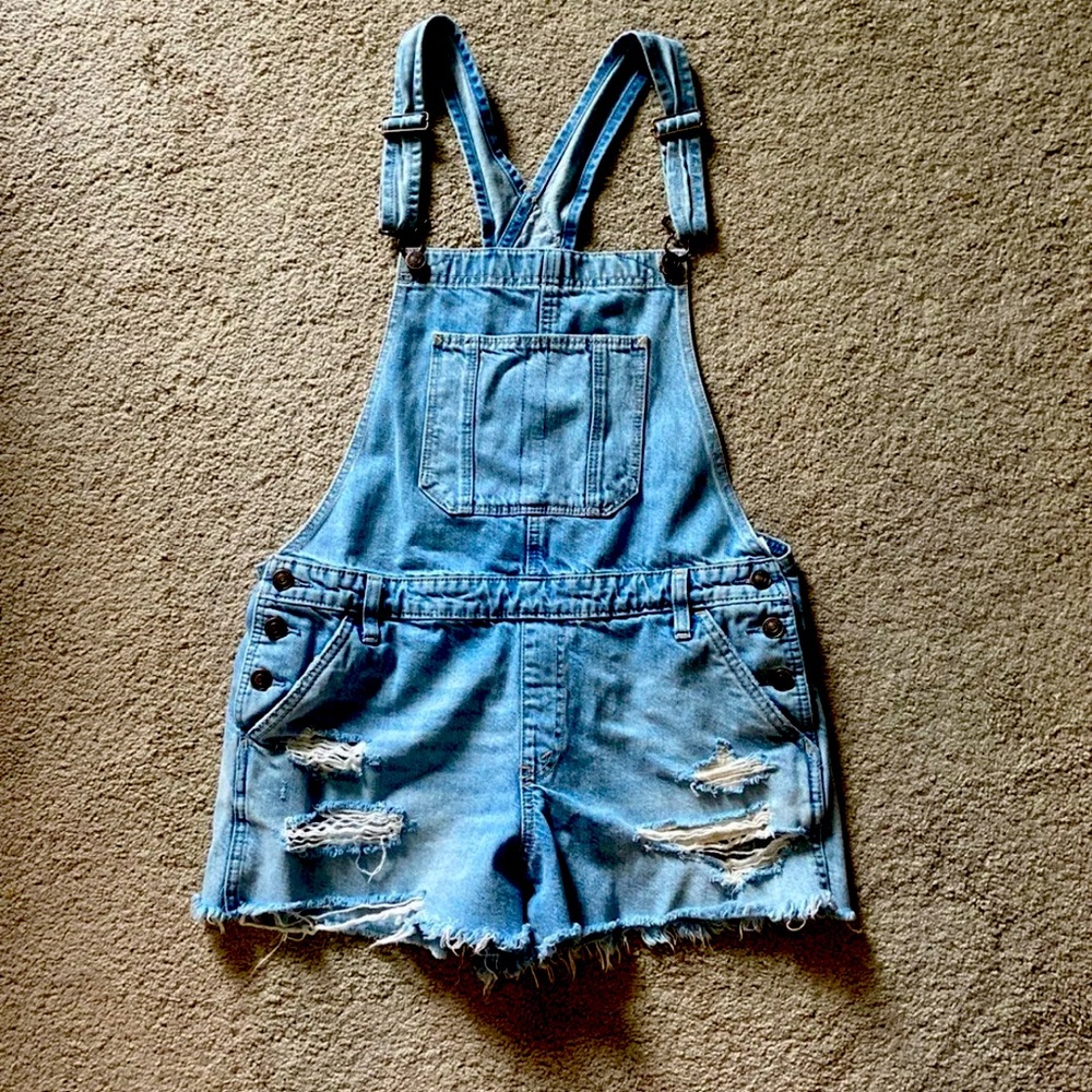 Abercrombie denim overalls
